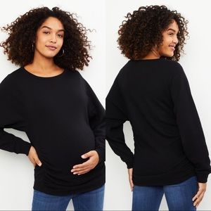 Side Ruched Maternity Sweatshirt
